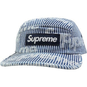 SUPREME シュプリーム 24SS Denim Camp Cap Stripe デニムキャンプキャップ インディゴ Size 【フリー】 【新古品・未使用品】 20796134