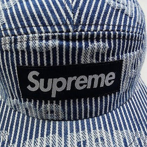 SUPREME シュプリーム 24SS Denim Camp Cap Stripe デニムキャンプキャップ インディゴ Size 【フリー】 【新古品・未使用品】 20796134