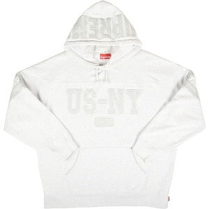 SUPREME シュプリーム 22AW US-NY Hooded Sweatshirt Ash Grey パーカー 灰 Size 【M】 【中古品-良い】 20796714