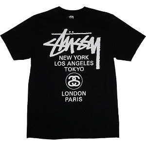 STUSSY ステューシー 24SS WORLD TOUR TEE Black Tシャツ 黒 Size 【XL】 【新古品・未使用品】 20797270