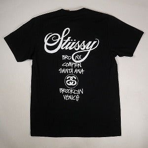 STUSSY ステューシー 24SS WORLD TOUR TEE Black Tシャツ 黒 Size 【XL】 【新古品・未使用品】 20797270