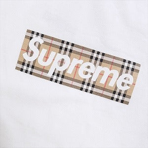 SUPREME シュプリーム ×Burberry 22SS Box Logo Tee BOXロゴTシャツ 白 Size 【XL】 【新古品・未使用品】 20797271