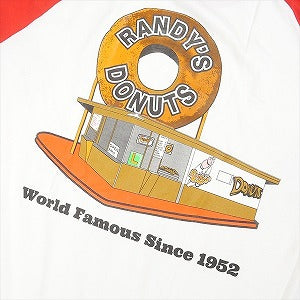 Randy's Donuts ランディーズドーナッツ White Red/White Baseball T ラグランロンT 赤白 Size 【L】 【新古品・未使用品】 20797438