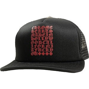 CHROME HEARTS クロム・ハーツ TRUCKER CAP KING TACO CH SCROLL BLACK/RED メッシュキャップ 黒赤 Size 【フリー】 【新古品・未使用品】 20797453