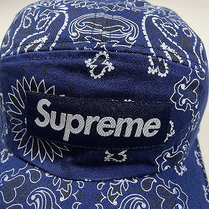 SUPREME シュプリーム 21SS Bandana Camp Cap Navy キャンプキャップ 紺 Size 【フリー】 【中古品-ほぼ新品】 20797557