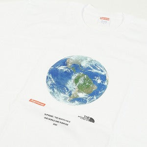 SUPREME シュプリーム ×The North Face 20SS One World Tee White Tシャツ 白 Size 【XL】 【新古品・未使用品】 20797597