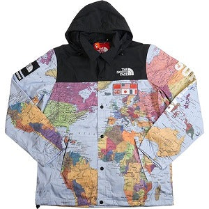 SUPREME シュプリーム ×THE NORTH FACE 14SS Expedition Coaches Jacket Map コーチジャケット 水色 Size 【XL】 【中古品-ほぼ新品】 20797603