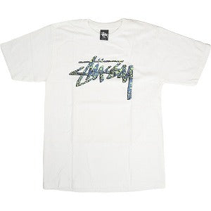 STUSSY ステューシー SS STOCK LOGO TEE WHITE/BLUE Tシャツ 白 Size 【S】 【新古品・未使用品】 20797935