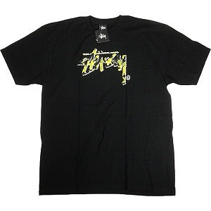 STUSSY ステューシー FLOWER STOCK LOGO TEE BLACK Tシャツ 黒 Size 【XL】 【新古品・未使用品】 20797941