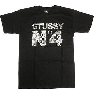 STUSSY ステューシー FLOWER CHECK TEE BLACK Tシャツ 黒 Size 【S】 【新古品・未使用品】 20797971