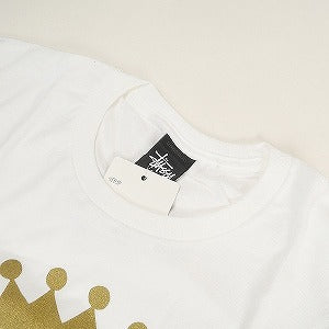 STUSSY ステューシー HOLD DOWN THE CROWN TEE WHITE Tシャツ 白 Size 【L】 【中古品-良い】 20797986