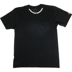 CHROME HEARTS クロム・ハーツ NECK LOGO POCKET S/S T-SHIRT BLACK/WHITE Tシャツ 黒白 Size 【L】 【中古品-ほぼ新品】 20798001