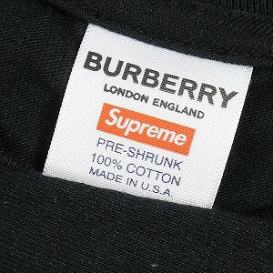 SUPREME シュプリーム ×Burberry 22SS Box Logo Tee Black ボックスロゴTシャツ 黒 Size 【S】 【新古品・未使用品】 20798009