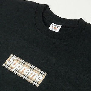 SUPREME シュプリーム ×Burberry 22SS Box Logo Tee Black ボックスロゴTシャツ 黒 Size 【S】 【新古品・未使用品】 20798009