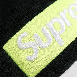 SUPREME シュプリーム 17AW New Era Box Logo Beanie ボックスロゴビーニー 黒黄 Size 【フリー】 【中古品-ほぼ新品】 20798081