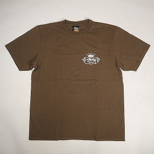 STUSSY ステューシー 24SS BUILT TO LAST TEE PIGMENT DYED Brown Tシャツ 茶 Size 【L】 【新古品・未使用品】 20798515