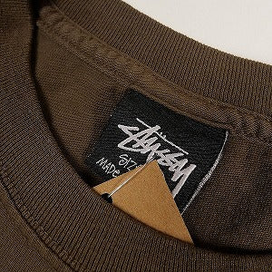 STUSSY ステューシー 24SS BUILT TO LAST TEE PIGMENT DYED Brown Tシャツ 茶 Size 【L】 【新古品・未使用品】 20798515