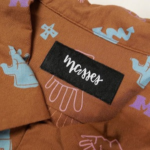 MASSES マシス SHIRT HAND BROWN 長袖シャツ 茶 Size 【L】 【中古品-良い】 20798808