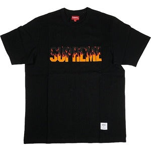 SUPREME シュプリーム 19AW Flame S/S Top Black Tシャツ 黒 Size 【L】 【新古品・未使用品】 20798889