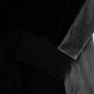 SUPREME シュプリーム 22AW Paneled Velour L/S Polo Black 長袖ポロ 黒 Size 【L】 【新古品・未使用品】 20798983