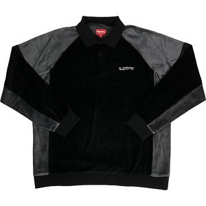 SUPREME シュプリーム 22AW Paneled Velour L/S Polo Black 長袖ポロ 黒 Size 【L】 【新古品 –  foolsjudge