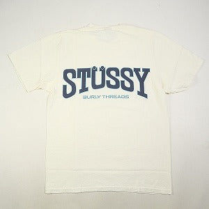 STUSSY ステューシー 24SS BURLY THREADS TEE PIGMENT DYED White Tシャツ 白 Size 【XL】 【新古品・未使用品】 20799065