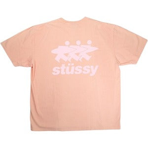 STUSSY ステューシー 24SS SURFWALK TEE PIGMENT DYED CORAL Tシャツ