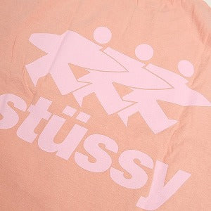STUSSY ステューシー 24SS SURFWALK TEE PIGMENT DYED CORAL Tシャツ ピンク Size 【XL】 【新古品・未使用品】 20799068