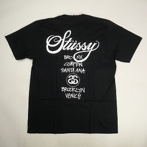 STUSSY ステューシー ×DOVER STREET MARKET 23AW WORLD TOUR TEE BLACK Tシャツ 黒 Size 【XL】 【新古品・未使用品】 20799140