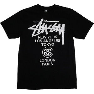 STUSSY ステューシー 24SS WORLD TOUR TEE Black Tシャツ 黒 Size 【S】 【新古品・未使用品】 20799180