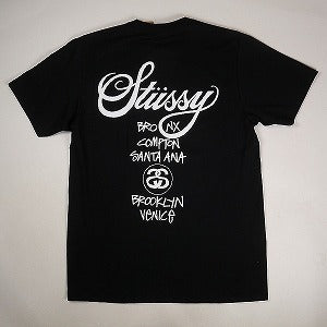 STUSSY ステューシー 24SS WORLD TOUR TEE Black Tシャツ 黒 Size 【XL】 【新古品・未使用品】 20799182