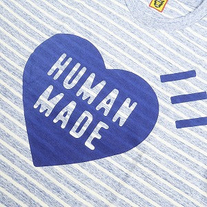 HUMAN MADE ヒューマンメイド 24SS STRIPED HEART T-SHIRT NAVY HM27CS041 Tシャツ 紺 Size 【L】 【新古品・未使用品】 20799704
