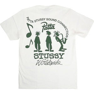 STUSSY ステューシー ×PATTA 24SS SOUND CONNECTION TEE WHITE Tシャツ 白 Size 【XL】 【新古品・未使用品】 20799716