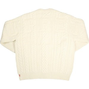 SUPREME シュプリーム 23AW Applique Cable Knit Sweater Ivory セーター アイボリー Size 【M】 【中古品-非常に良い】 20799880