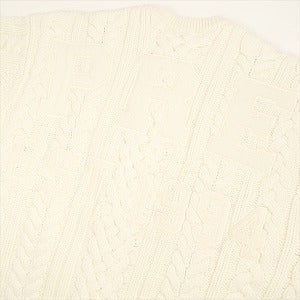 SUPREME シュプリーム 23AW Applique Cable Knit Sweater Ivory セーター アイボリー Size 【M】 【中古品-非常に良い】 20799880