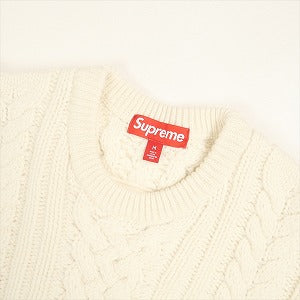 SUPREME シュプリーム 23AW Applique Cable Knit Sweater Ivory セーター アイボリー Size 【M】 【中古品-非常に良い】 20799880