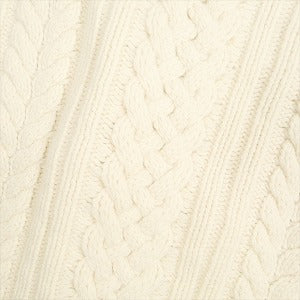 SUPREME シュプリーム 23AW Applique Cable Knit Sweater Ivory セーター アイボリー Size 【M】 【中古品-非常に良い】 20799880