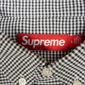 SUPREME シュプリーム 24SS Loose Fit Oxford S/S Shirts Gingham 半袖シャツ 黒 Size 【L】 【新古品・未使用品】 20799890