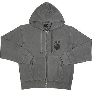 STUSSY ステューシー 24SS 8 BALL ZIP HOODIE PIGMENT DYED Black ジップパーカー 黒 Size 【M】 【新古品・未使用品】 20799967