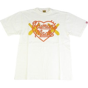 HUMAN MADE ヒューマンメイド ×KAWS 23AW KAWS MADE GRAPHIC T-SHIRT #1 WHITE ハートロゴTシャツ XX26TE005 白 Size 【M】 【新古品・未使用品】 20799984