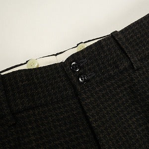 At Last ＆ Co アットラスト/BUTCHER PRODUCTS ブッチャープロダクツ 402 WOOL TROUSERS HOUNDSTOOTH BLACK-BROWN パンツ 茶 Size 【34】 【中古品-ほぼ新品】 20800005