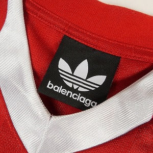 BALENCIAGA（バレンシアガ） ×adidas 23SS Soccer T-Shirt Red 723663 TNV13  サッカーTシャツ 赤 Size 【3】 【中古品-良い】 20800090