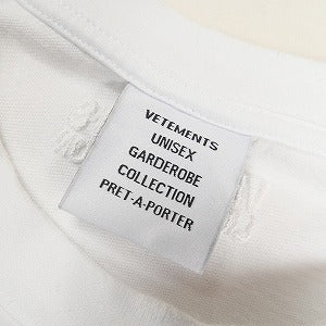 VETEMENTS ヴェトモン CONFIDENTIAL LOGO T-SHIRT WHITE UA53TR460W Tシャツ 白 Size 【S】 【中古品-良い】 20800093