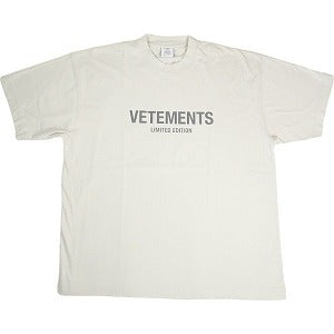 VETEMENTS ヴェトモン 23SS Limited Edition Logo Tee Gray Tシャツ 薄灰 Size 【XS】 【中古品-良い】 20800096