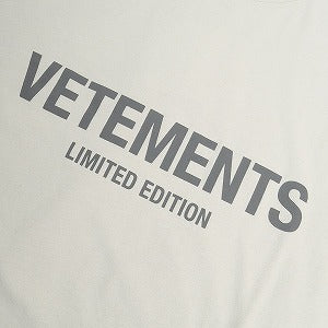 VETEMENTS ヴェトモン 23SS Limited Edition Logo Tee Gray Tシャツ 薄灰 Size 【XS】 【中古品-良い】 20800096