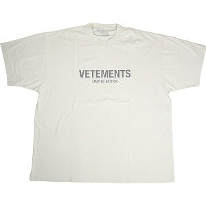 VETEMENTS ヴェトモン 23SS Limited Edition Logo Tee Gray Tシャツ 灰 Size 【S】 【中古品-良い】 20800097