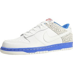 NIKE ナイキ Dunk Low CL Jordan Pack White/Medium Grey 304714-119 スニーカー 白青 Size 【27.0cm】 【中古品-ほぼ新品】 20800232