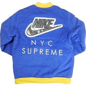 SUPREME シュプリーム ×NIKE SB Varsity Jacket Blue スタジャン 青 Size 【L】 【中古品-良い】 20800245