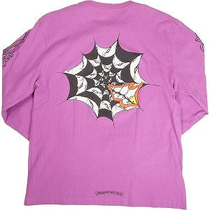 CHROME HEARTS クロム・ハーツ ×MATTY BOY SPIDER WEB LS T-SHIRT PURPLE ロンT 紫 Size 【L】 【中古品-良い】 20800255