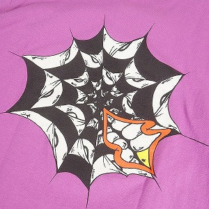 CHROME HEARTS クロム・ハーツ ×MATTY BOY SPIDER WEB LS T-SHIRT PURPLE ロンT 紫 Size 【L】 【中古品-良い】 20800255